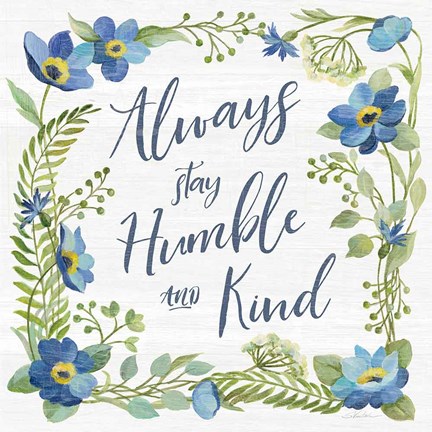 Framed Botanical Blue IV Print