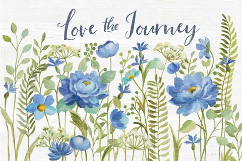 Framed Botanical Blue II Print