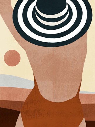 Framed Sunseeker Bathers II Print