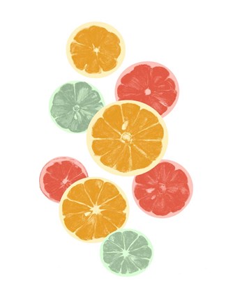 Framed Festive Fruit III Print