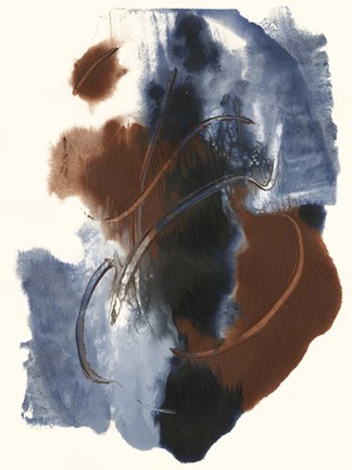 Framed Denim &amp; Rust II Print