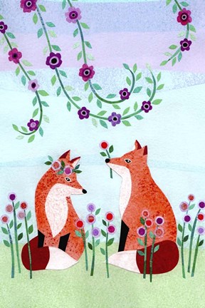 Framed Forest Creatures VII Print
