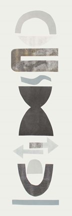 Framed Neutral Totems I Print