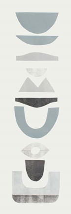 Framed Neutral Totems II Print