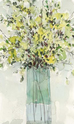 Framed Tall Vase I Print