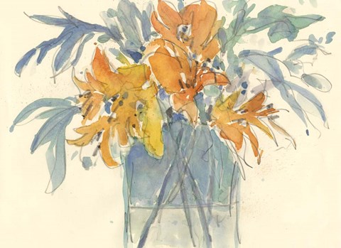 Framed Day Lily Moment II Print
