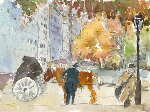 Framed Autumn in New York - Study II Print