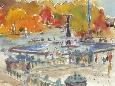 Framed Autumn in New York - Study IV Print