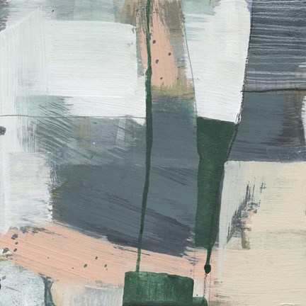 Framed Collaged Plains II Print