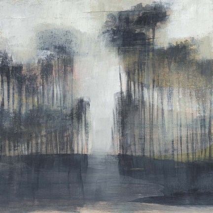 Framed Illuminated Treeline II Print