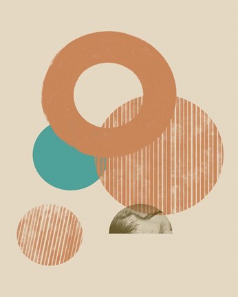 Framed Coastal Medallions II Print