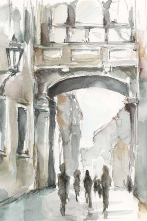 Framed Watercolor Arch Studies I Print