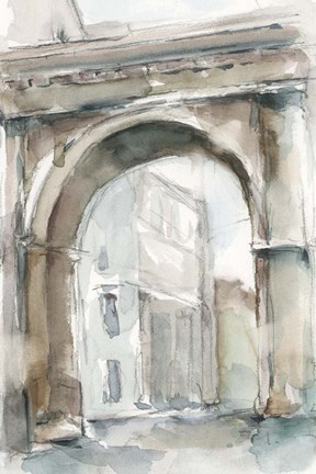 Framed Watercolor Arch Studies III Print
