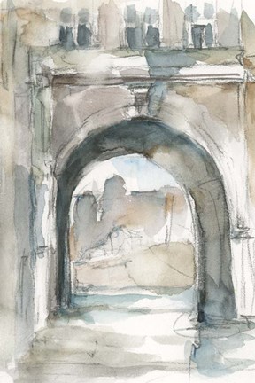 Framed Watercolor Arch Studies IV Print