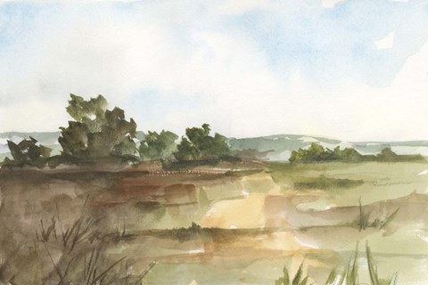 Framed Fall Fields I Print