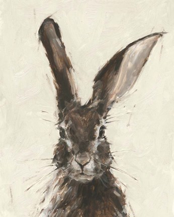 Framed European Hare II Print
