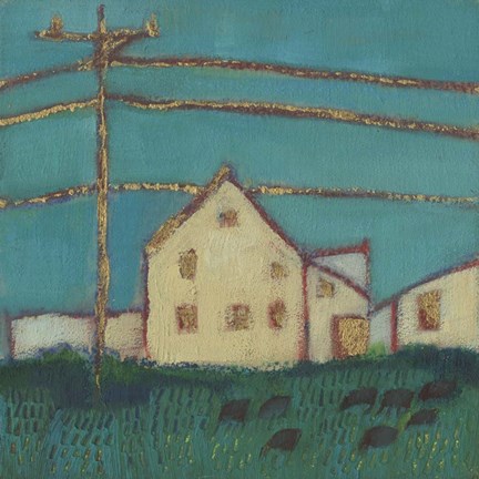 Framed Fon Barn I Print