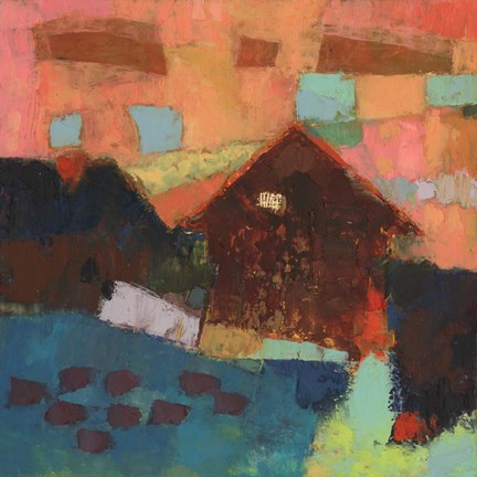 Framed Farmville Barn Print