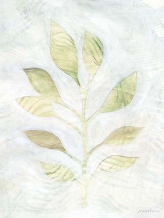 Framed Breezy Fronds I Print