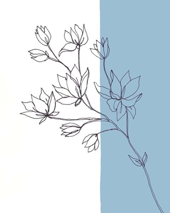 Framed Sweet Stems I Print