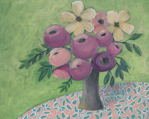 Framed Sunny Bouquet II Print