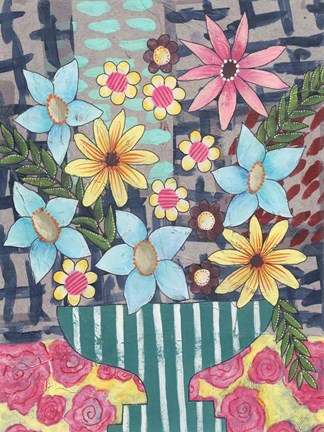 Framed Floral Surprise II Print