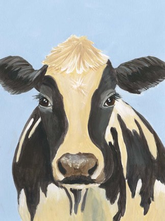 Framed Cow-don Bleu II Print