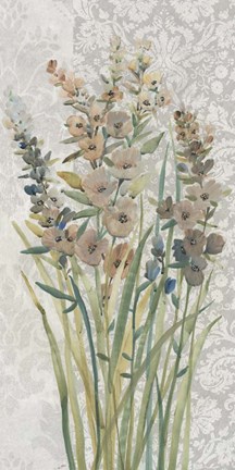 Framed Patch of Wildflowers I Print