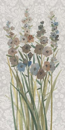 Framed Patch of Wildflowers III Print