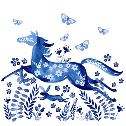 Framed Run Wild &amp; Free II Print