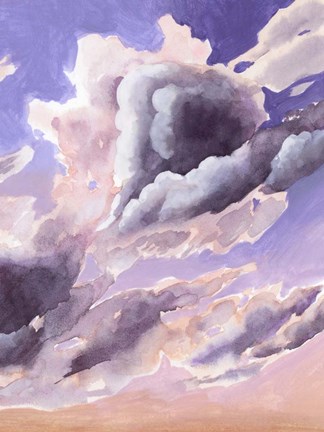 Framed Amethyst Cumulus II Print
