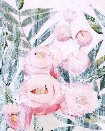 Framed Bleached Bouquet III Print