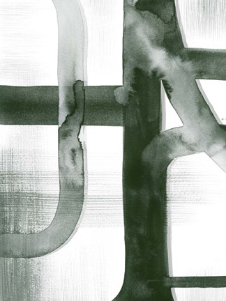 Framed Watercolor Highways I Print