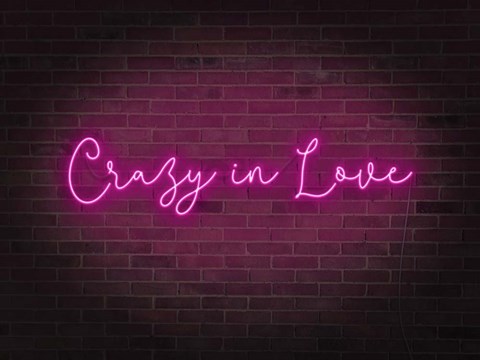 Framed Neon Love II Print