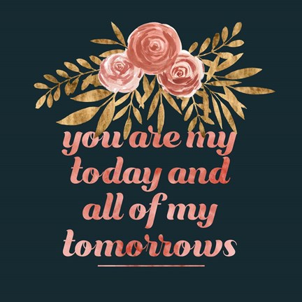 Framed Glam Wedding II Print