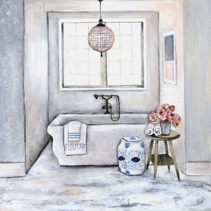 Framed Neutral Bath II Print