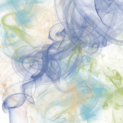 Framed Tranquil Smoke I Print