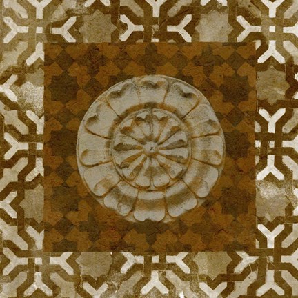 Framed Squared Circle I Print