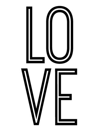 Framed Bold Love II Print