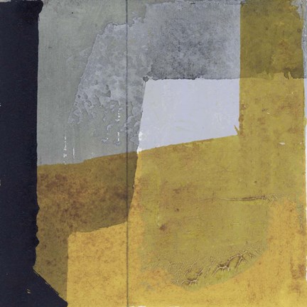 Framed Black &amp; Yellow III Print