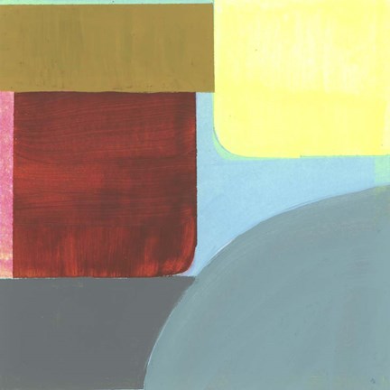 Framed Blue Neons I Print