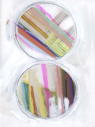 Framed Art in Whites II Print