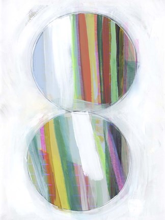 Framed Art in Whites III Print