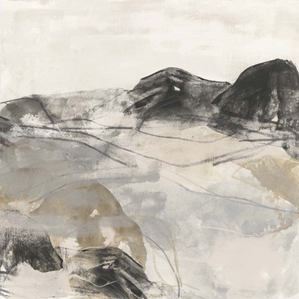 Framed Stone River II Print