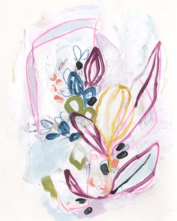 Framed Garden Allusion I Print