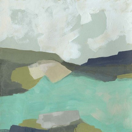 Framed Coastal Crest I Print