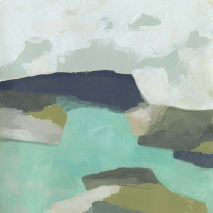 Framed Coastal Crest II Print