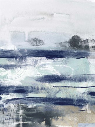 Framed Tidal Motion I Print