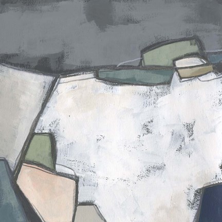 Framed Bird&#39;s Eye Valley I Print