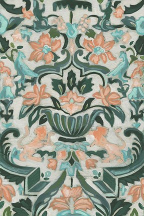 Framed Verdant Tapestry II Print